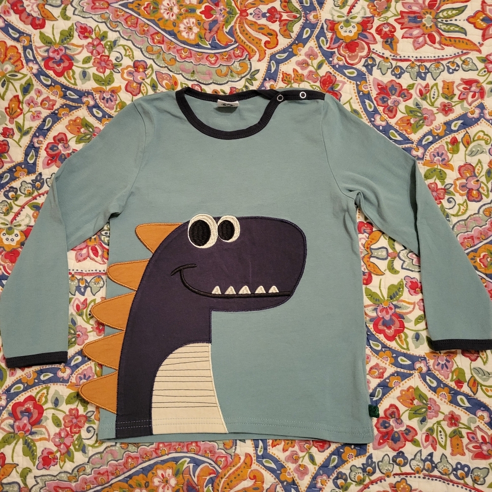 Dinosaur Applique Long Sleeve Tee 3 or 98cm